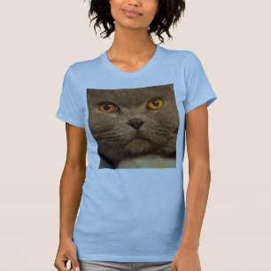 Camisetas de la cara del gato grande