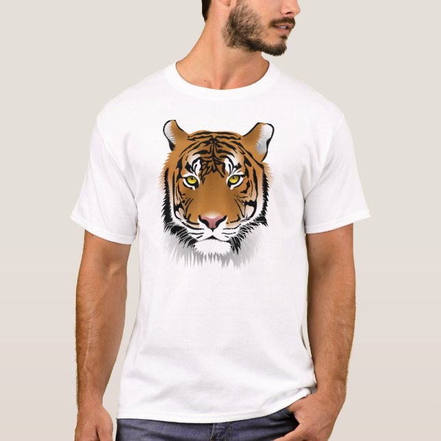 Camisetas de la cara del tigre (Anverso)