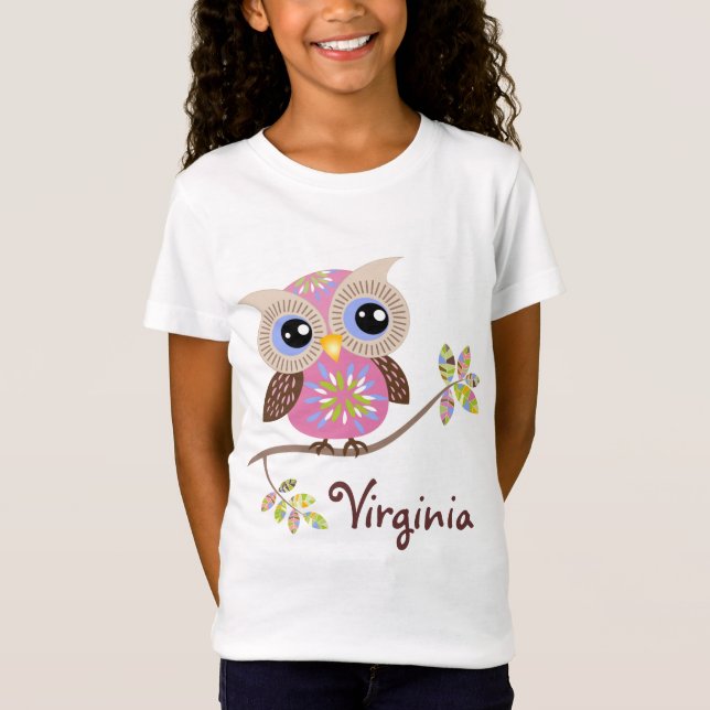 Camisetas de la chica rosada Baby Doll T (Anverso)