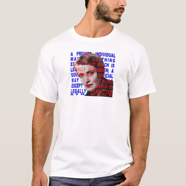 Camisetas de la cita de Ayn Rand (Anverso)