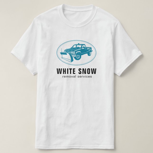 Camisetas de la compañía de retirada de la nieve (Diseño del anverso)