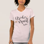 Camisetas de la dama de honor del partido británic<br><div class="desc">Camisetas de novias personalizados para fiestas nupciales.</div>