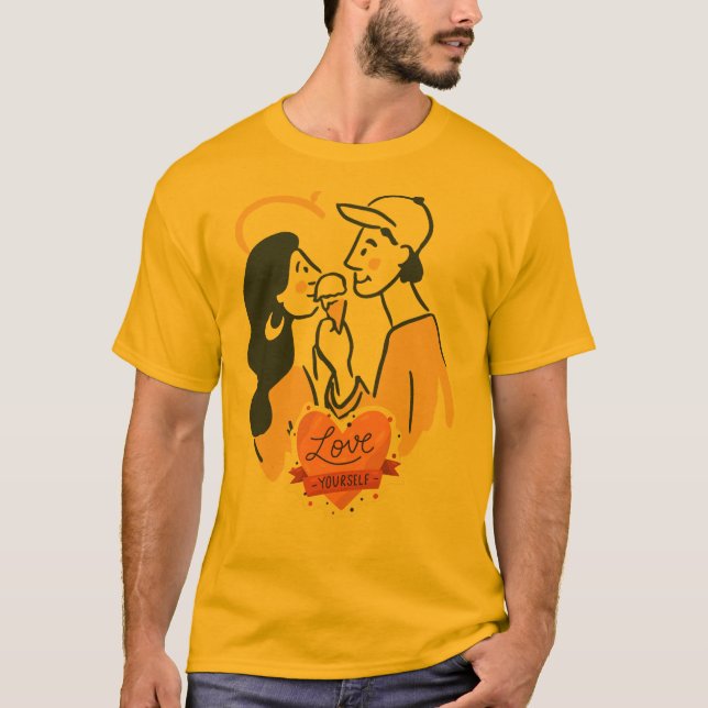 Camisetas de la declaración de amor de los hombres (Anverso)