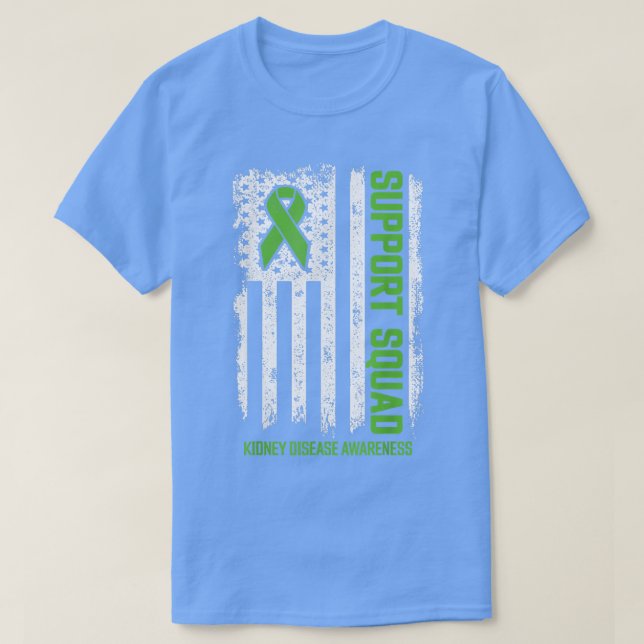 Camisetas de la enfermedad renal apoyan la enferme (Diseño del anverso)