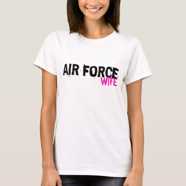 Camisetas de la esposa de la fuerza aérea (Anverso)