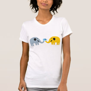 Camisetas de la familia Cute Elephant