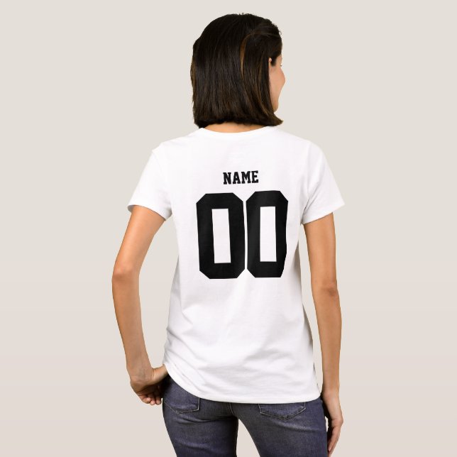 camisetas de la familia Personalizado, mujeres cam (Reverso completo)
