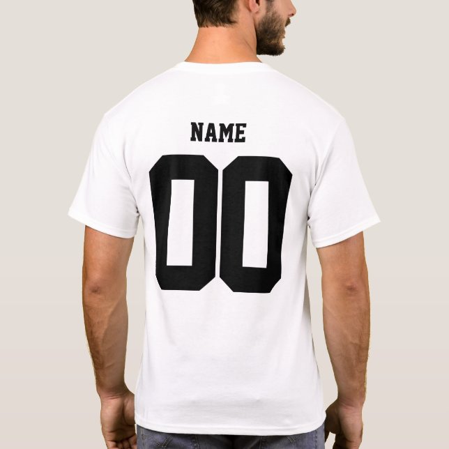 camisetas de la familia personalizado, nombre homb (Reverso)