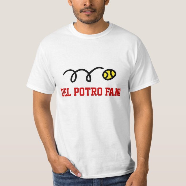Camisetas de la fan de tenis de Del Potro para las (Anverso)
