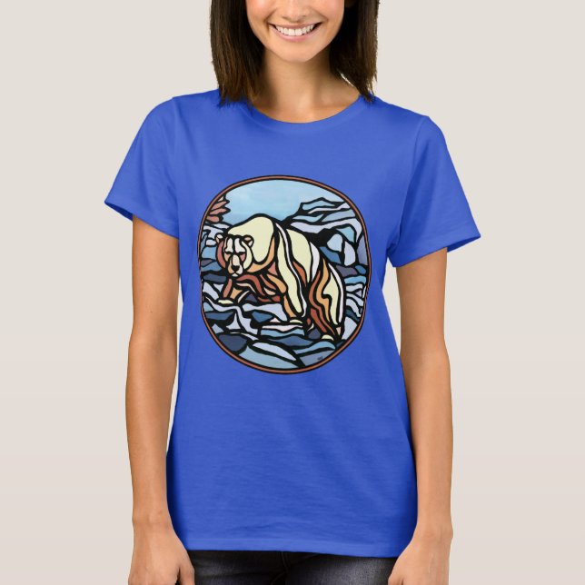 Camisetas de la fauna de la camiseta del oso de (Anverso)