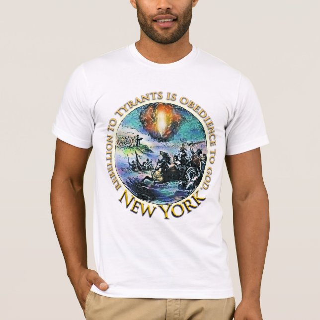 Camisetas de la fiesta del té de Nueva York (Anverso)