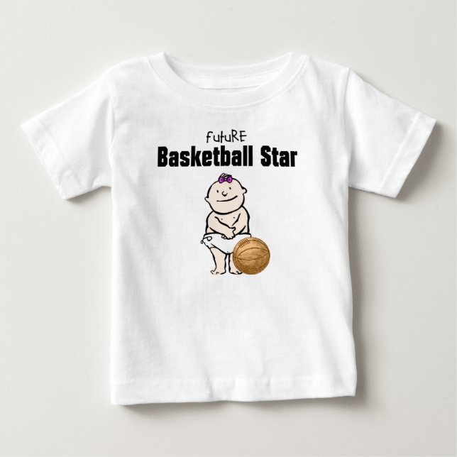 Camisetas de la futura estrella de baloncesto Baby (Anverso)