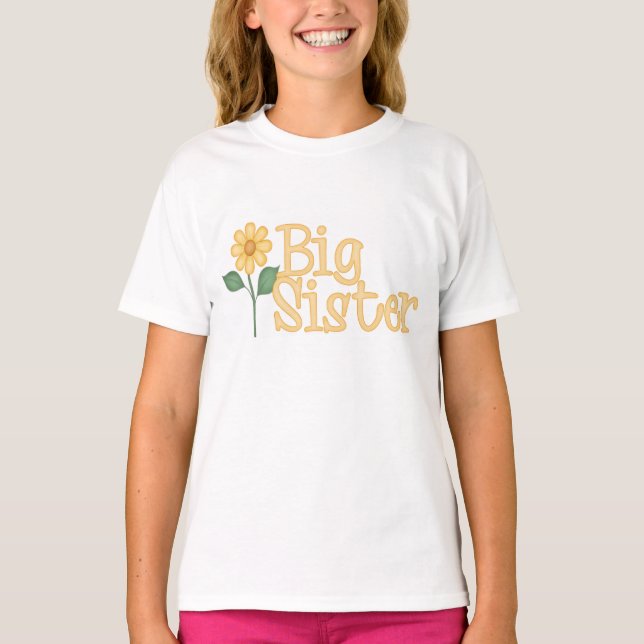 Camisetas de la Gran Hermana del Daisy Amarillo (Anverso)