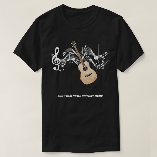 Camisetas de la guitarra del país de la guitarra (Diseño del anverso)