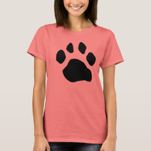 Camisetas de la impresión de la pata