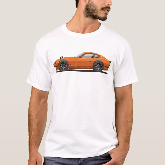 Camisetas de la legendaria Naranja clásica 240z Fa (Anverso)