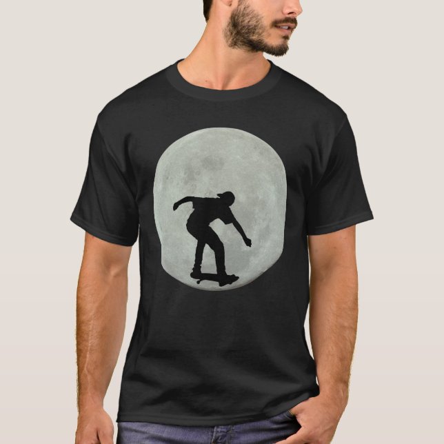 CAMISETAS DE LA LUNA DE SKATEBOARDING (Anverso)