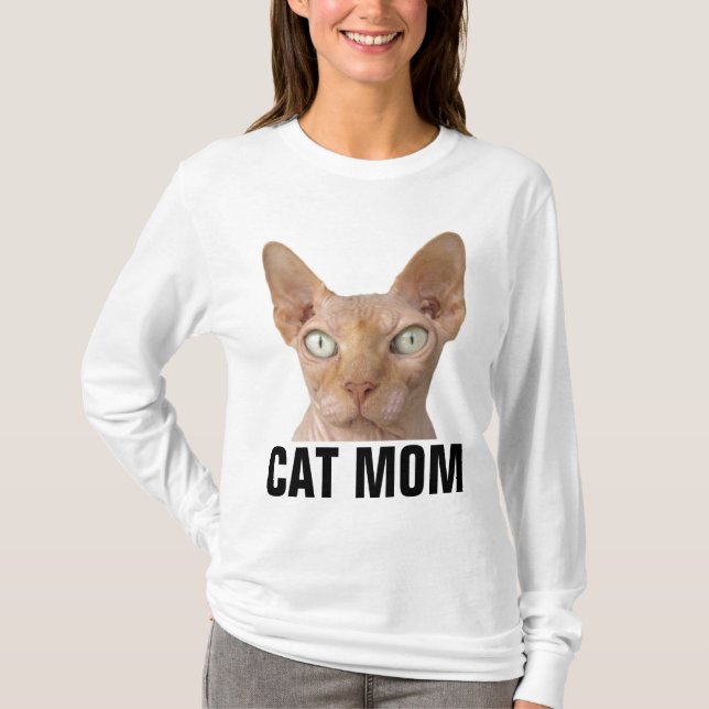 Camisetas de la MAMÁ CAT SPHYNX (Anverso)