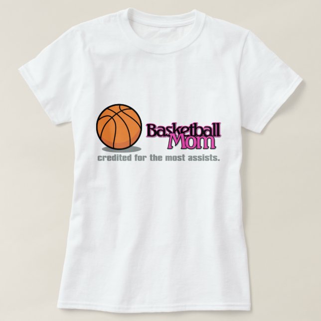 Camisetas de la mamá del baloncesto (Diseño del anverso)