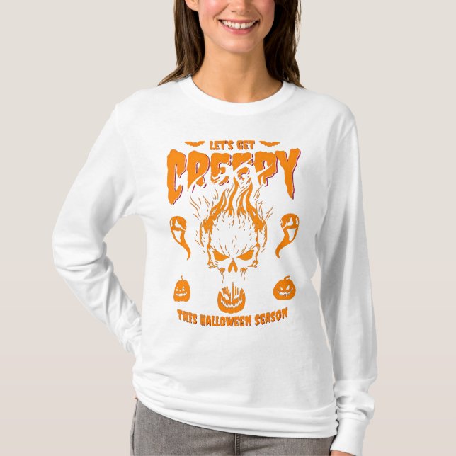 Camisetas de la noche del guerrero y el horror - C (Anverso)