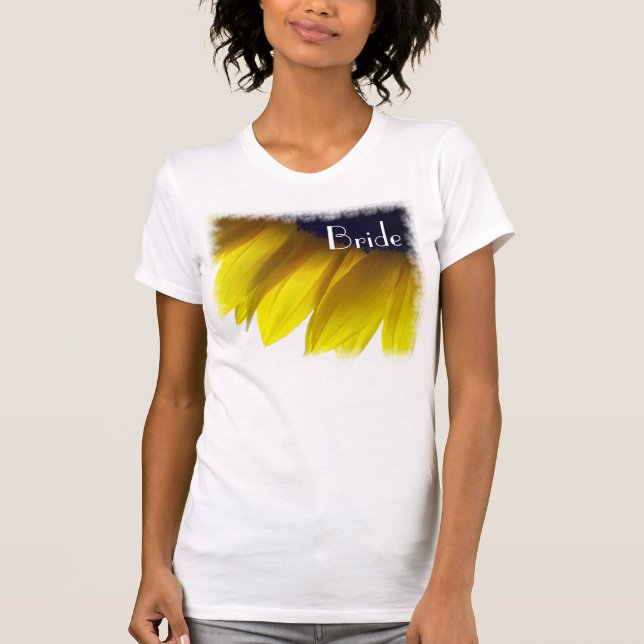 Camisetas de la novia del girasol (Anverso)
