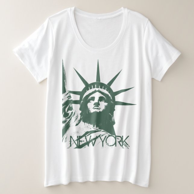 Camisetas de la NYC tamaño Shirt Plus de Nueva Yor (Anverso del diseño)