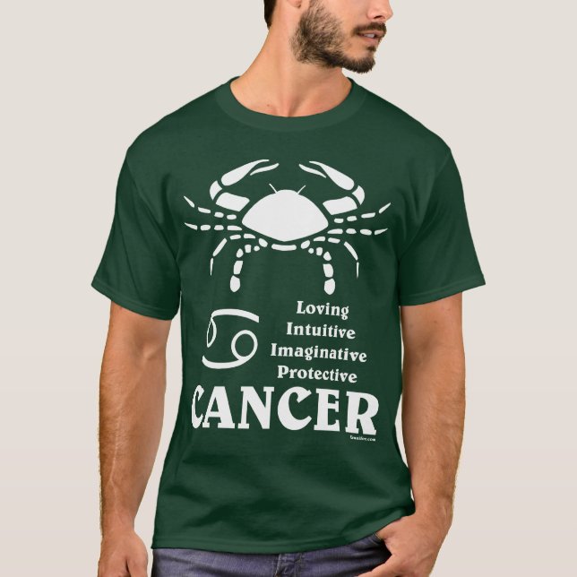 Camisetas de la oscuridad del cáncer (Anverso)