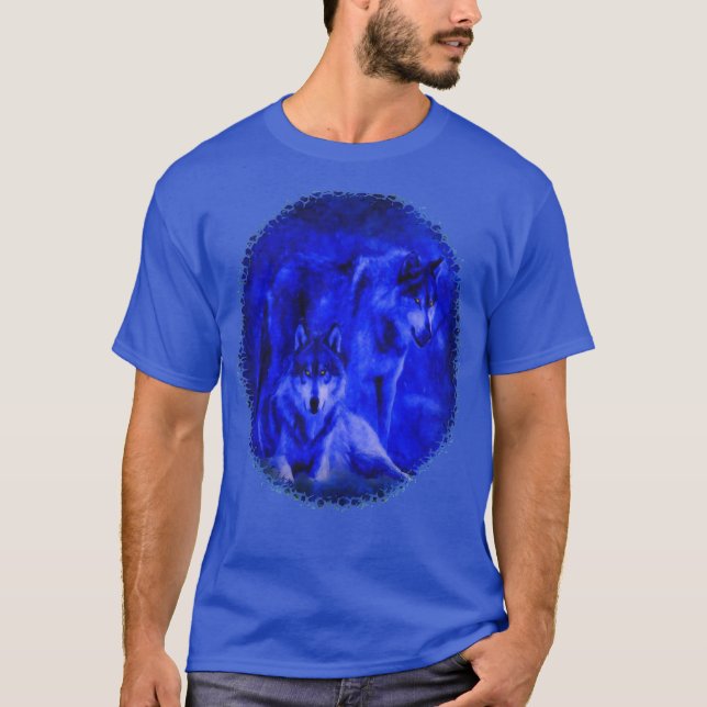 Camisetas de la oscuridad del lobo de los lobos (Anverso)