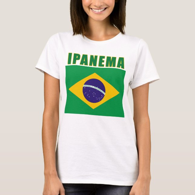 Camisetas de la playa de IPANEMA el Brasil, (Anverso)