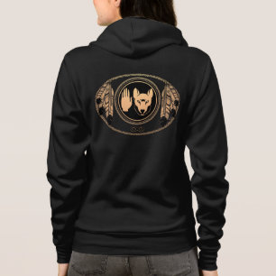 Camisetas de la Primera Nación Hoodie Tribal Wolf 