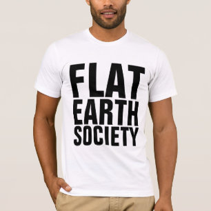 Camisetas de la SOCIEDAD DE LA TIERRA PLANA