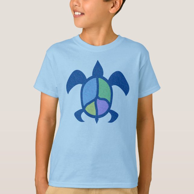 Camisetas de la Tortuga del Mar de la Paz (Anverso)