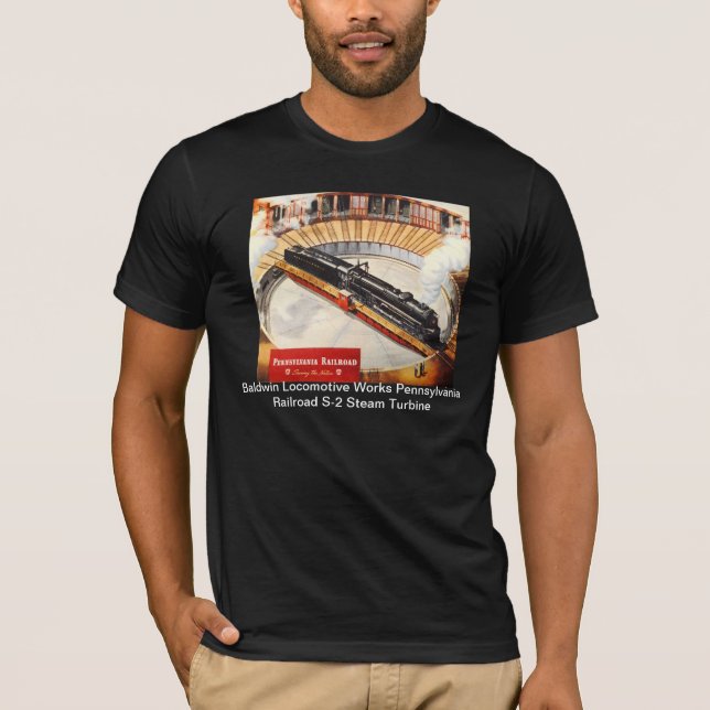 Camisetas de la turbina de vapor del ferrocarril (Anverso)