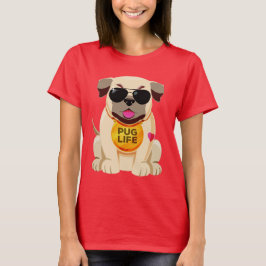 Camisetas de la vida de Pug y chaquetas