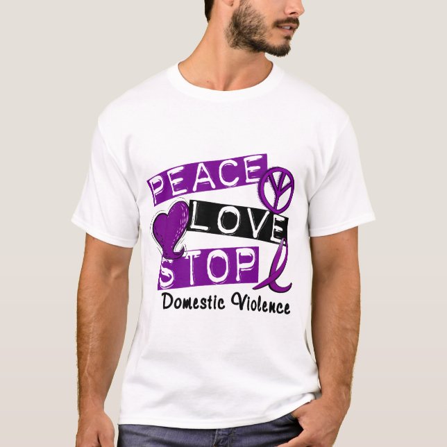 Camisetas de la violencia en el hogar de la PARADA (Anverso)