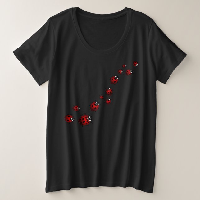 Camisetas de Ladybug Camisetas Lady's Ladybug Plus (Anverso del diseño)