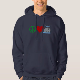 Camisetas de las ballenas del amor de la paz,