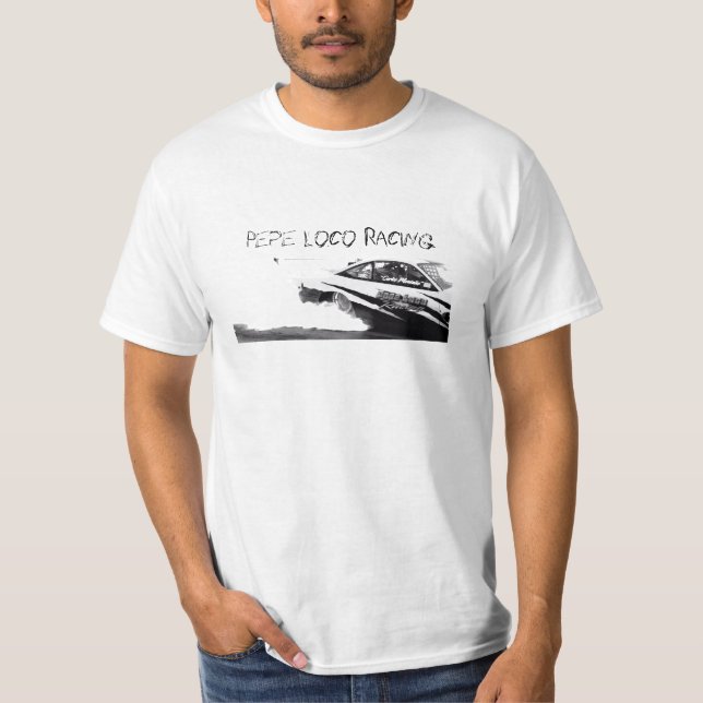 Camisetas de las Carreras del loco de B&W Pepe (Anverso)