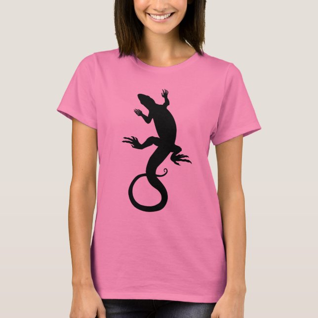 Camisetas de las damas de arte reptil de camisetas (Anverso)