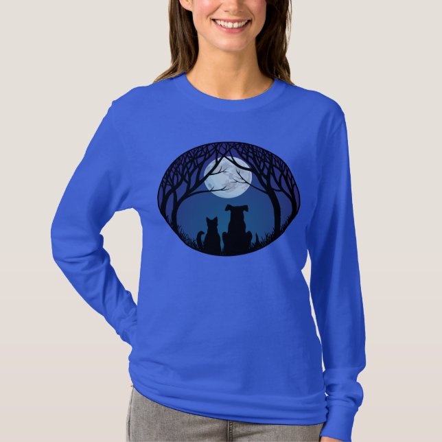 Camisetas de las damas de gato gordo de la camiset (Anverso)