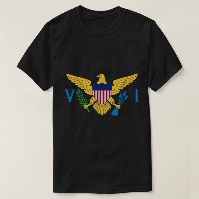 CAMISETAS de las Islas Vírgenes de los Estados Uni (Diseño del anverso)