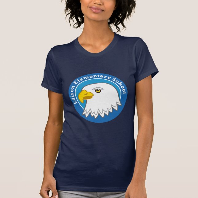 Camisetas de las señoras Eagle (oscuro) (Anverso)