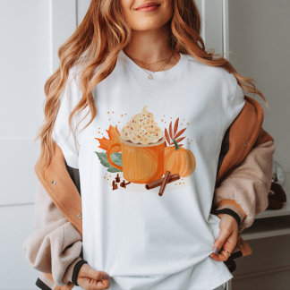 Camisetas de lata de especias de calabaza