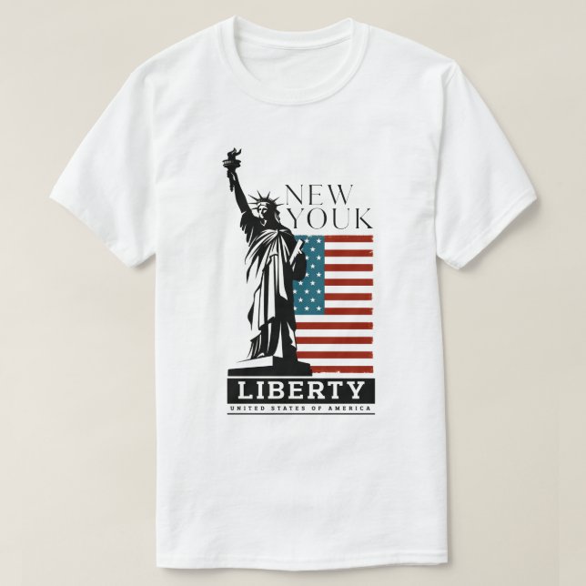 Camisetas de LIBERTY New Yourk (Diseño del anverso)
