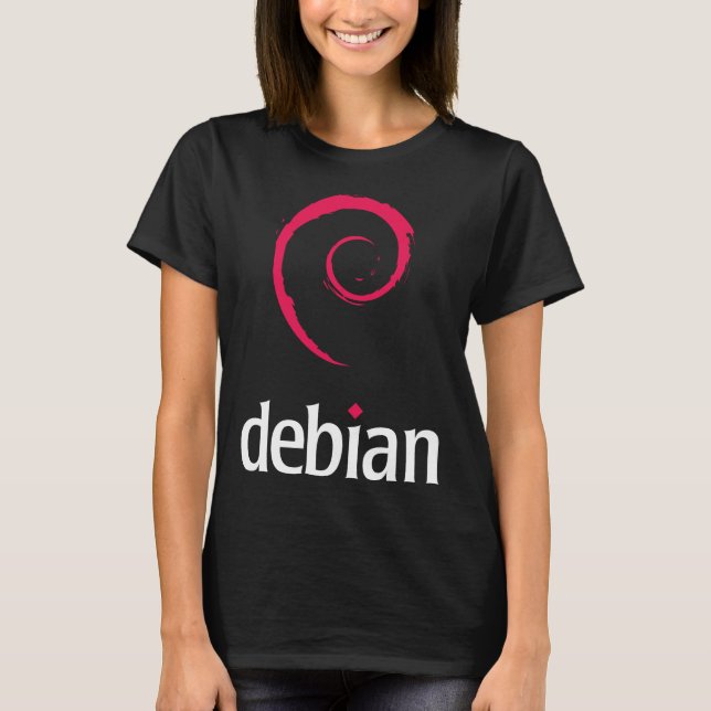 Camisetas de Linux Debian (Anverso)