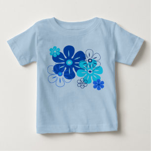 Camisetas de lluvia de flores para niños pequeños