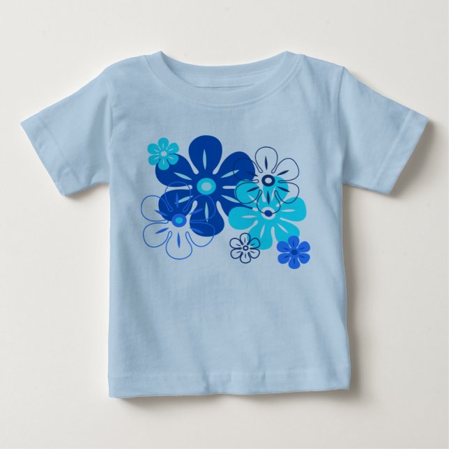 Camisetas de lluvia de flores para niños pequeños (Anverso)