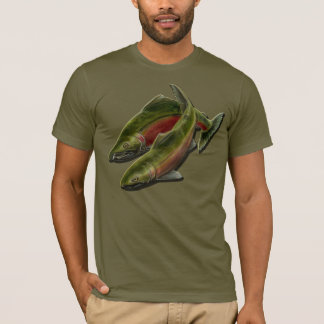 Camisetas de los Camisetas pesqueros Coho Salmon
