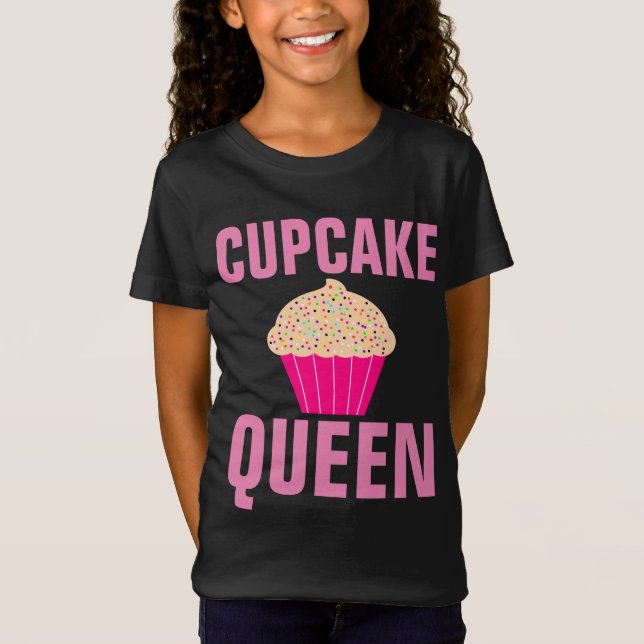 Camisetas de los Chicas CUPCAKE QUEEN (Anverso)