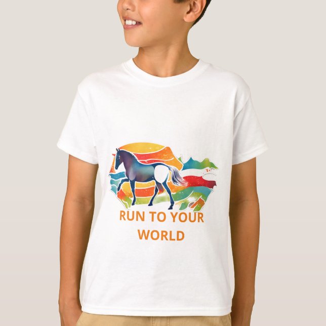 Camisetas de los chicos HORSE (Anverso)